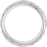 14K White Gold 1/5 CTW Natural Diamond Band