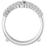 14K White Gold 1/2 CTW Lab-Grown Diamond Ring Guard