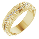 14K Yellow Gold 1/5 CTW Natural Diamond Band