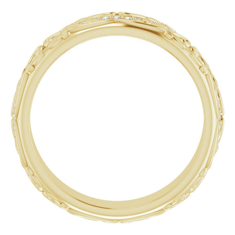 14K Yellow Gold 1/5 CTW Natural Diamond Band