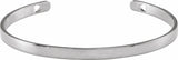 Sterling Silver Engravable Pierced Heart Cuff 7" Bracelet