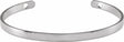 Sterling Silver Engravable Pierced Heart Cuff 7" Bracelet