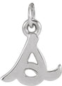 Sterling Silver Petite Initial S Pendant