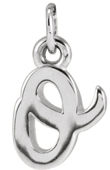 Sterling Silver Petite Initial O Pendant
