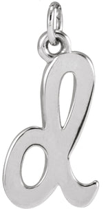 Sterling Silver Petite Initial D Pendant