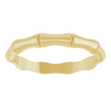 14K Yellow Gold 2.8 mm Bamboo Band Size 7
