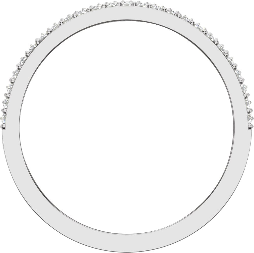 14K White 1/2 CTW Lab-Grown Diamond Band