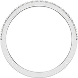 14K White 1/2 CTW Lab-Grown Diamond Band