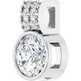 14K White Gold 3/4 CTW Lab-Grown Diamond Pendant