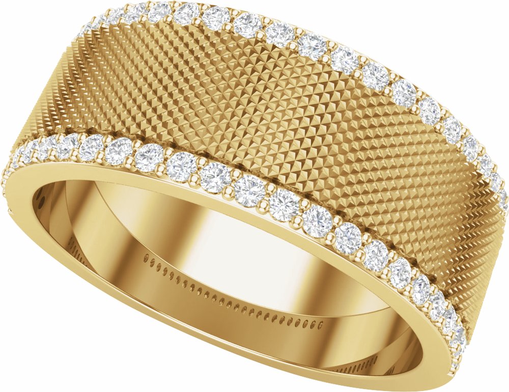 14K Yellow 1/2 CTW Lab-Grown Diamond Band