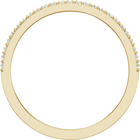 14K Yellow 1/2 CTW Lab-Grown Diamond Band