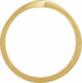 14K Yellow Gold 5 mm Stackable Twisted Ring