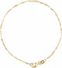 14K Yellow Gold .06 CT Natural Diamond 7" Bracelet