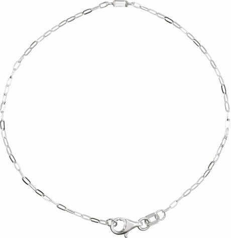 Sterling Silver .06 CT Natural Diamond 7" Bracelet