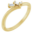 14K Yellow Gold .06 CTW Natural Diamond Bypass Ring