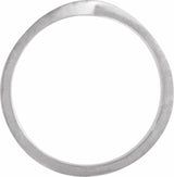 14K White 5 mm Stackable Twisted Ring