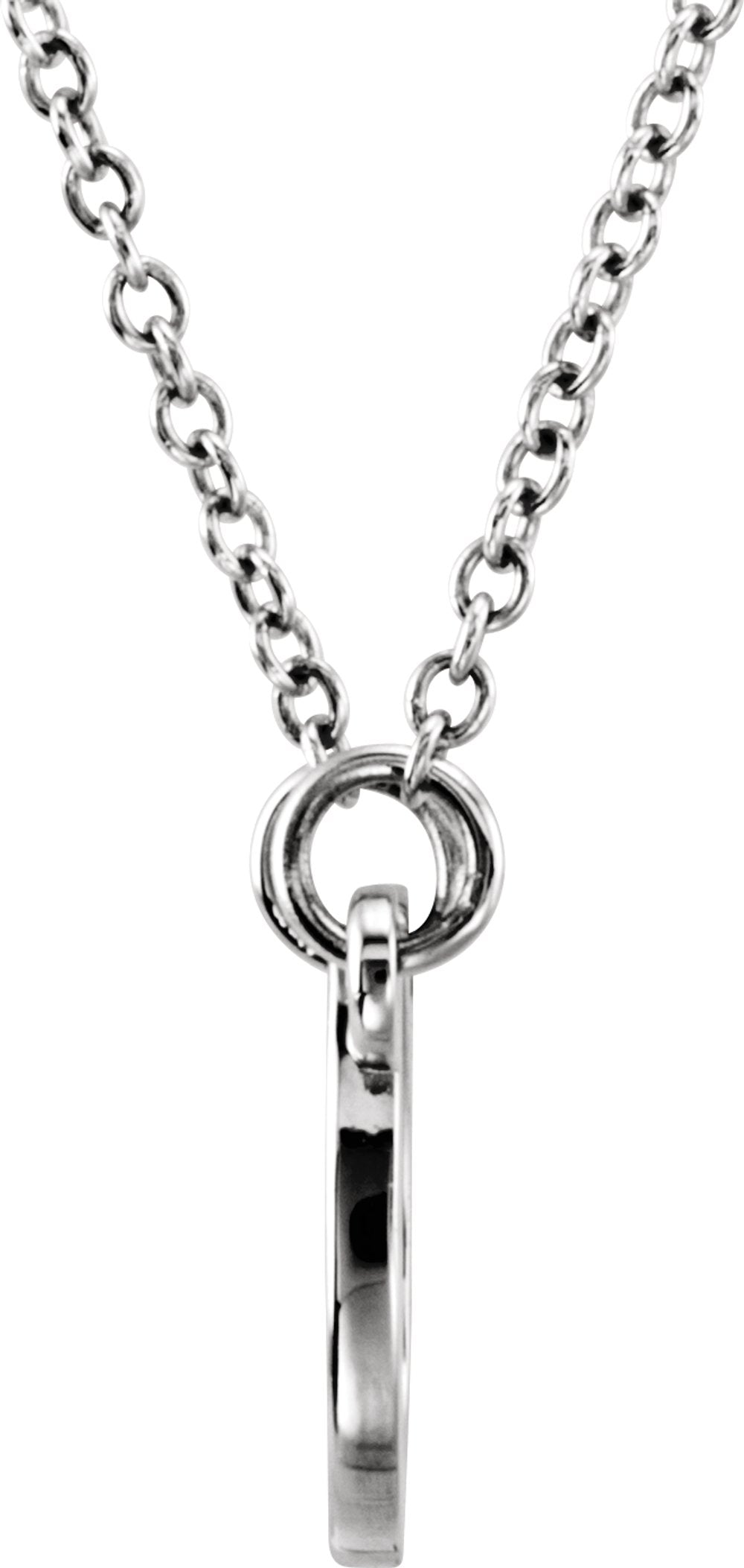 Sterling Silver Tiny Posh® Horseshoe 16-18" Necklace