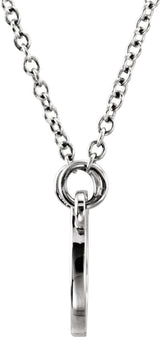 Sterling Silver Tiny Posh® Horseshoe 16-18" Necklace