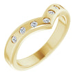 14K Yellow 1/5 CTW Natural Diamond Contour Band