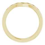14K Yellow 1/5 CTW Lab-Grown Diamond Contour Band