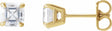 14K Yellow Gold 5/8 CTW Natural Diamond Earrings