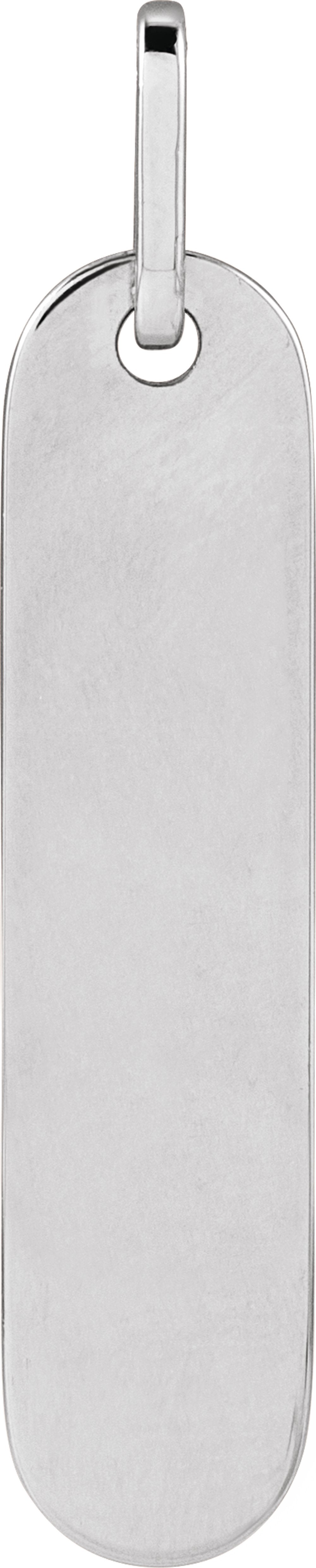 Sterling Silver Engravable Bar Pendant