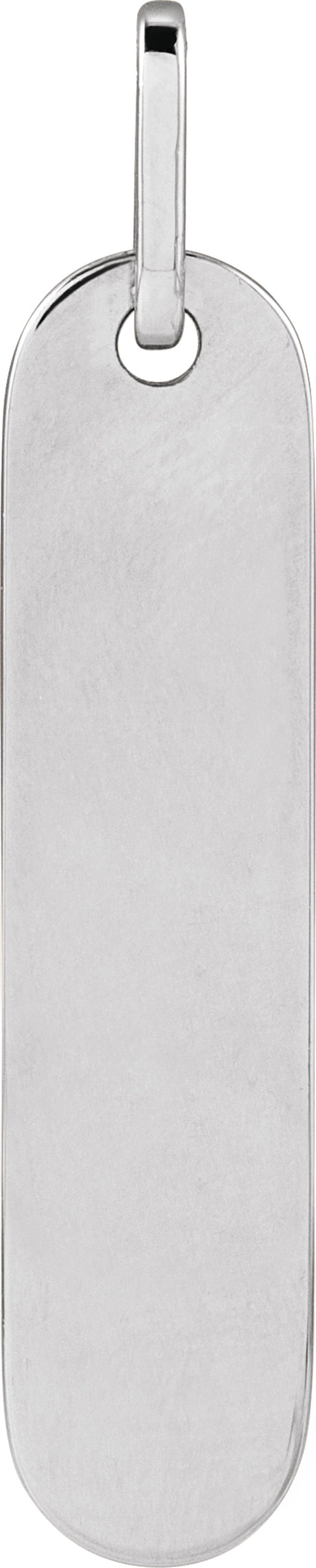 Sterling Silver Engravable Bar Pendant