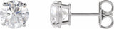 14K White Gold 2 CTW Lab-Grown Diamond Earrings