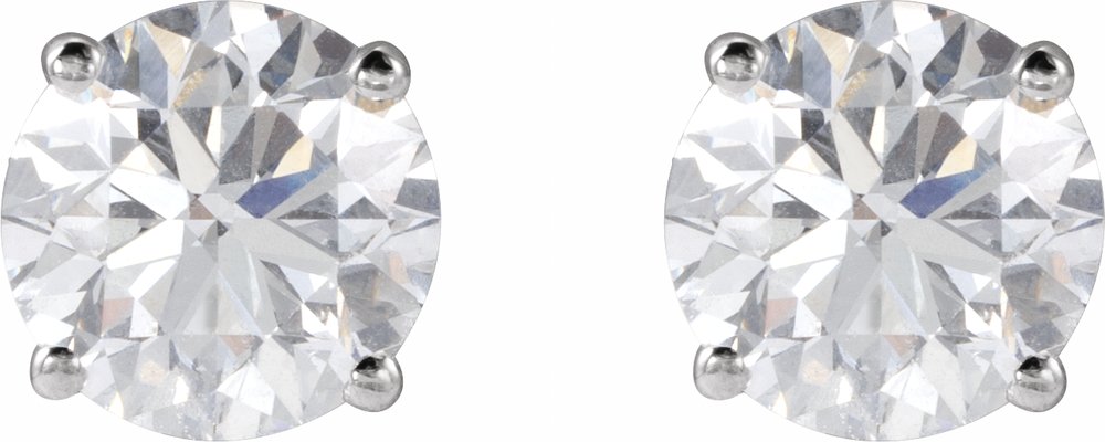 14K White 2 CTW Lab-Grown Diamond Stud Earrings