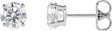 14K White Gold 1 1/4 CTW Lab-Grown Diamond Earrings