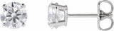 14K White Gold 1 1/4 CTW Lab-Grown Diamond Earrings