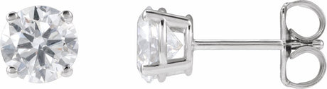 14K White Gold 1 1/4 CTW Lab-Grown Diamond Earrings