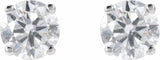 14K White 1 1/4 CTW Lab-Grown Diamond Stud Earrings