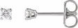 14K White Gold 1/8 CTW Lab-Grown Diamond Earrings