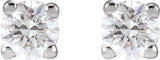 14K White Gold 1/8 CTW Lab-Grown Diamond Earrings