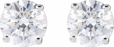 14K White 1 1/2 CTW Natural Diamond Stud Earrings