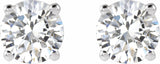 14K White 1 CTW Natural Diamond Earrings