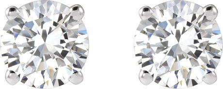 14K White 1 CTW Natural Diamond Earrings