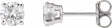 14K White Gold 5/8 CTW Lab-Grown Diamond Stud Earrings