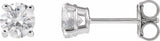 14K White Gold 5/8 CTW Lab-Grown Diamond Stud Earrings