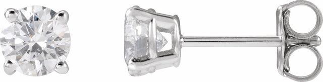 14K White Gold 5/8 CTW Lab-Grown Diamond Stud Earrings