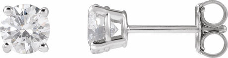 14K White Gold 5/8 CTW Lab-Grown Diamond Stud Earrings