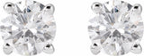 14K White Gold 5/8 CTW Lab-Grown Diamond Stud Earrings