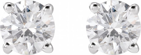 14K White Gold 5/8 CTW Lab-Grown Diamond Stud Earrings