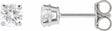 14K White Gold 1/2 CTW Lab-Grown Diamond Earrings