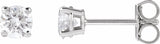 14K White Gold 1/2 CTW Lab-Grown Diamond Earrings