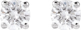 14K White Gold 1/2 CTW Lab-Grown Diamond Earrings