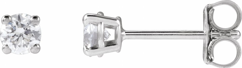 14K White Gold 1/3 CTW Lab-Grown Diamond Earrings