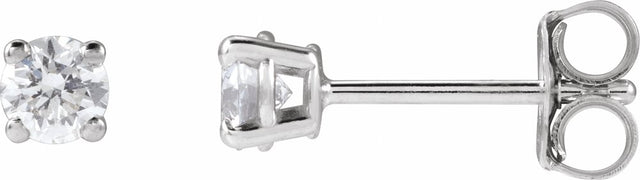 14K White 1/3 CTW Lab-Grown Diamond Stud Earrings