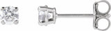 14K White Gold 1/3 CTW Lab-Grown Diamond Earrings